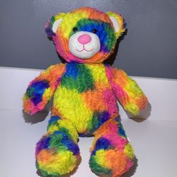 Rainbow Tie Dye Bear Build a Bear Plush Stuffed Animal Toy