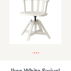IKEA Wooden White Desk Chair 
