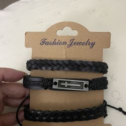 Women Men S Fashion Black Bracelet $6 Each 
