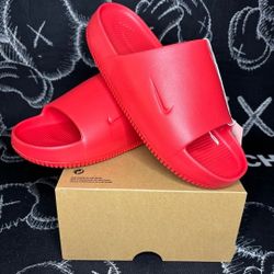 Deadstock Nike Calm University Red Slides Men's 12