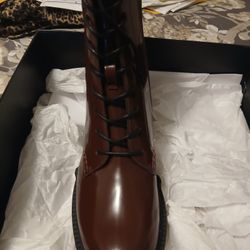 COACH Merlot Leighton Woman's Boots