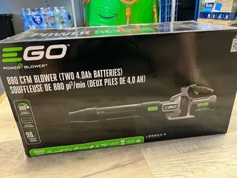 Ego EGO POWER+ 56-volt 880-CFM 200-MPH Battery Handheld Leaf Blower 4 Ah - 2 Battery, 1 Charger