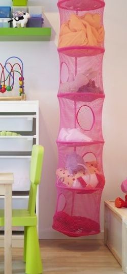 Pink IKEA PS Fangst  hanging storage