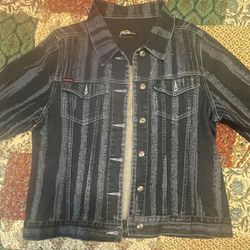 Vintage Deep Water Slim Old Fashion Denim Jean Jacket with Pockets