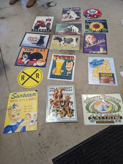 Vintage Metal Signs