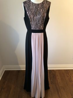 Black and blush dress/gown
