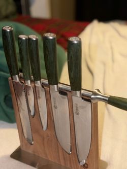 Make a Fair Offer!!! HexClad Knife Set + Magnetic Wood Block – $350 OBO