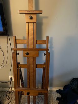 Large Wooden Adjustable Artist Easel