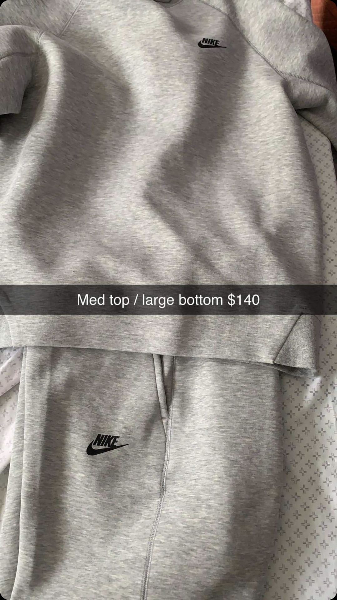 Men’s Grey Nike Tech Suit