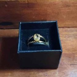 10 K Gold Ring kt Citrine