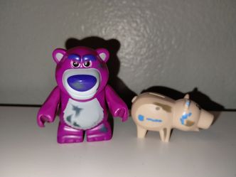 2009 Lego Disney Toy Story Lotso Bear Minifig Dirt Version & Hamm Dirty Version