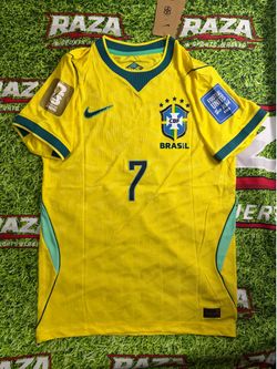 Brazil 2026Home Jersey Vini Jr. #7 Size S M XL XXL XXXL XXXXL