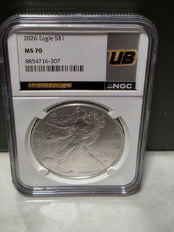 2026 MS 70 Silver Eagle UB