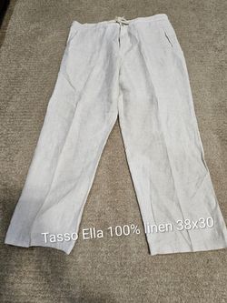 Men's Size 38 (L) 100% Linen Pants, Tommy Bahama, Izod