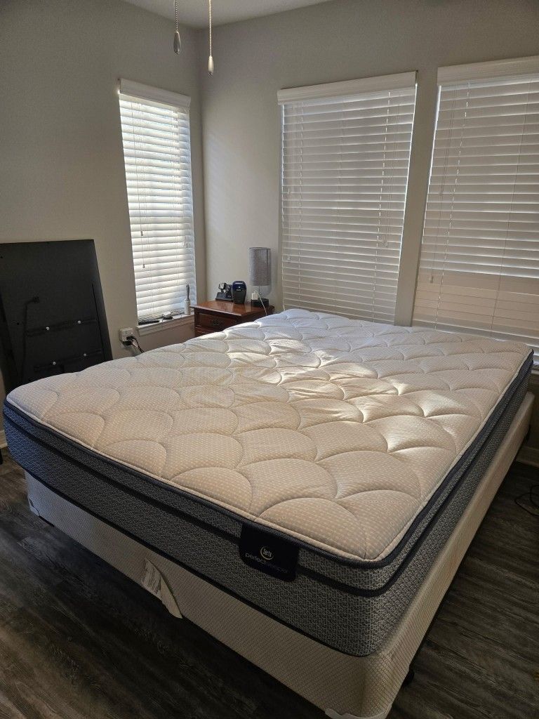 Sarta Queen Mattress With Box Spring And Bed Frame