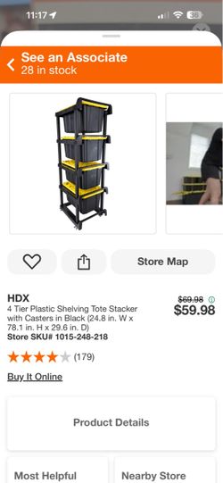Plastic tote rack
