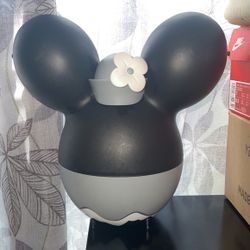 Disney Parks Minnie Mouse Steamboat Willie Popcorn Bucket Black White Grey NICE