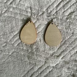 wooden craft earrings