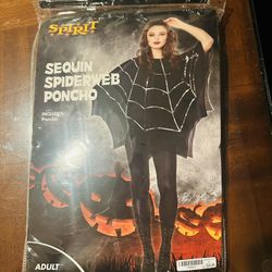 Adult Halloween Custome Spider Poncho