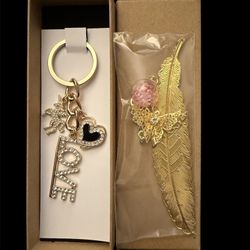 Purse Charm And Bookmark In Gift Box