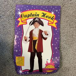 Captain Hook Childs Costume - Small 4-6 - Halloween!