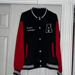 Men’s Black & Red Jacket & Free Pants