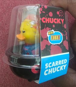 Numskull Mini TUBBZ "Scarred Chucky" Cosplaying Rubber Duck Figure