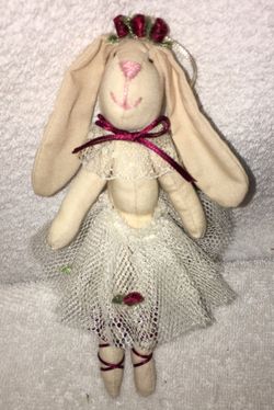 Ballerina bunny ornament