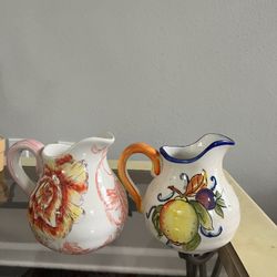 Decorative Pitcher Set - "Floral Toile" Collection 🌸🍋