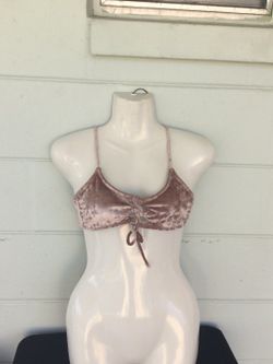 No boundaries- soft blush pink bikini top