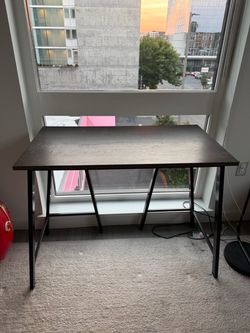 dark wood desk