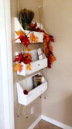 Rustic farmhouse shelves