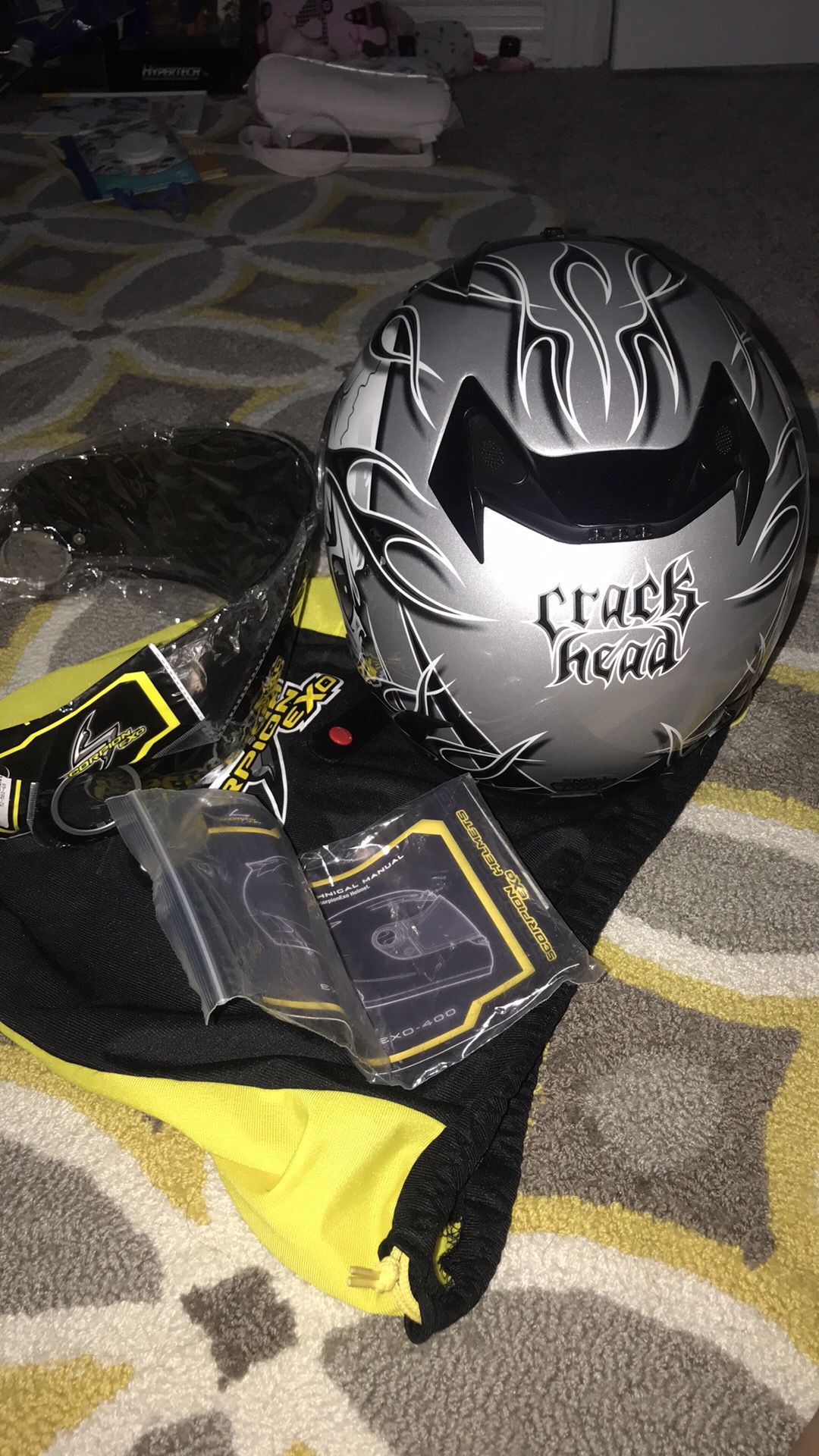 Crackhead Motorcycle Helmet