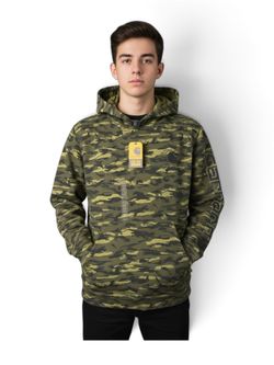 NWT Carhartt Hoodie Graphic Long Sleeve Sweatshirt Camouflage Size X (18/20) Boy