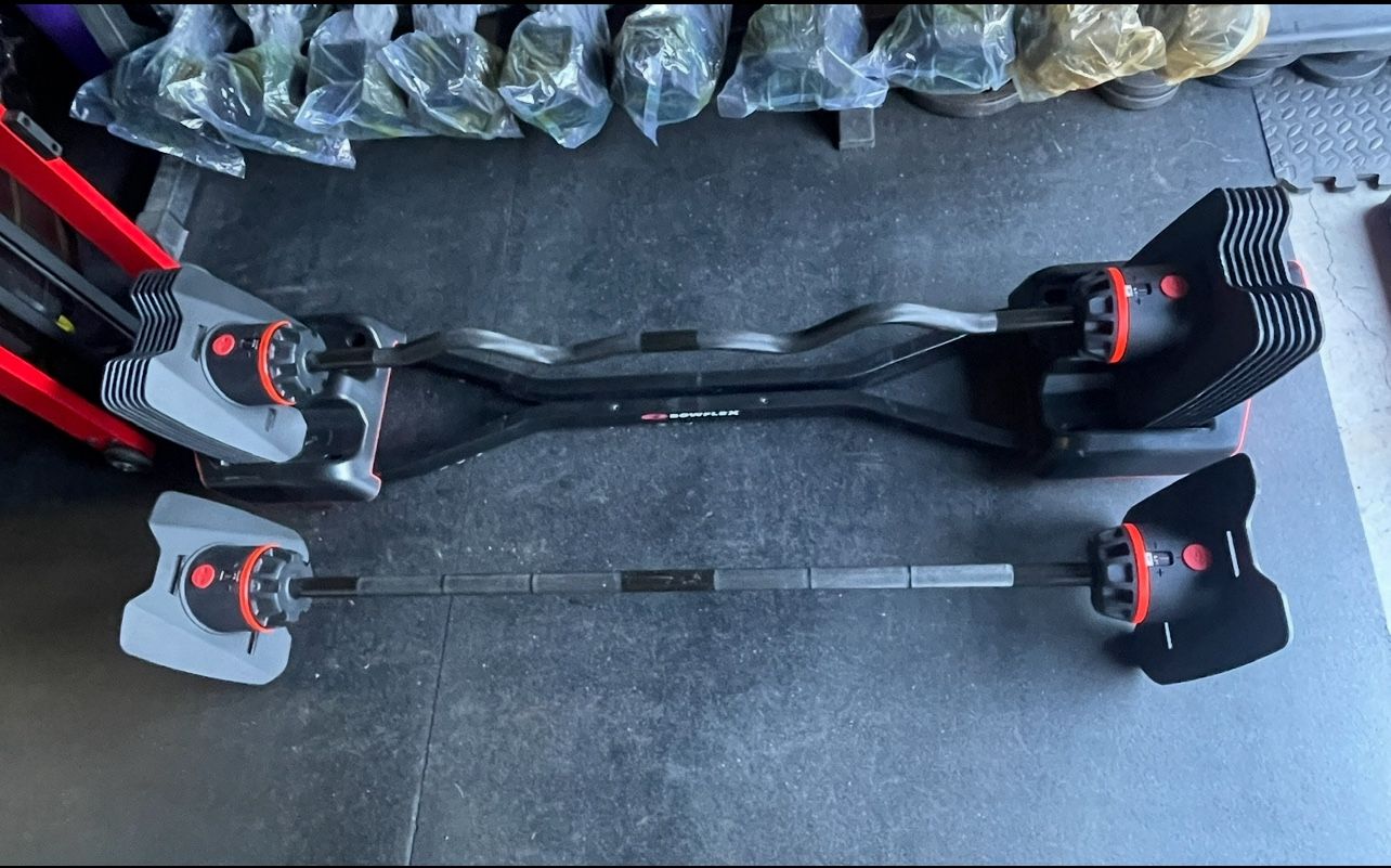BowFlex SelectTech 2080 Barbell and Curl Bar…. Home Gym Fitness… $400 Price Is Firm!!!