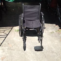 Medline: Portable Wheelchair With Footrest.