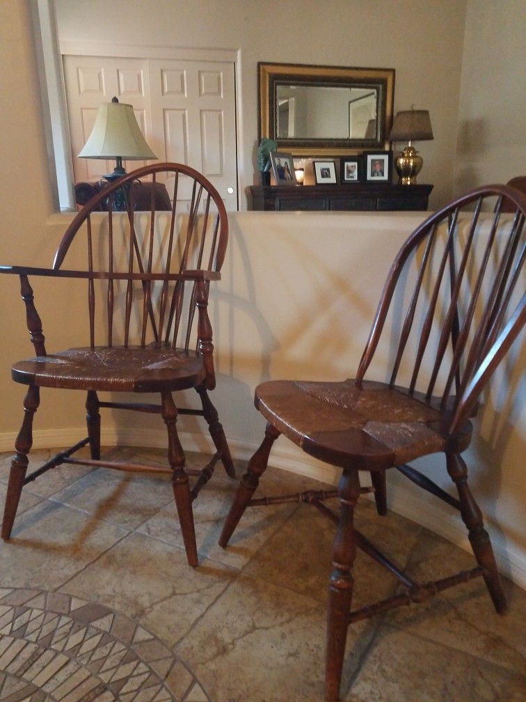 Antique Set Of Windsor Chairs By Karpen