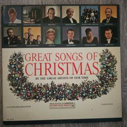 #Vintage #Record Album #Xmas #Great Songs  of Christmas 