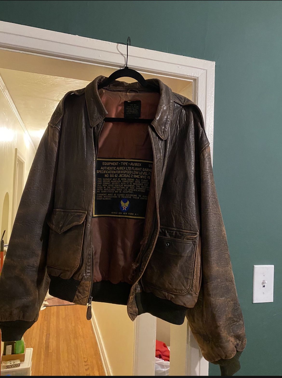 Vintage Avirex Bomber Jacket Mens Large $150