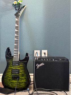 Jackson Js20 DKQ 2PT + Fender mustang lt25