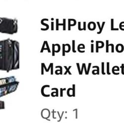 Leather for Apple iPhone 15 Pro Max Wallet Case with Card