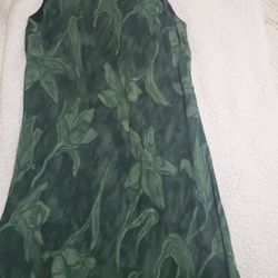 Vintage Long Green Dress