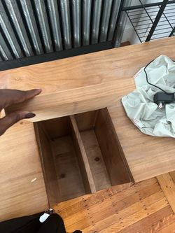 Desk with shelves