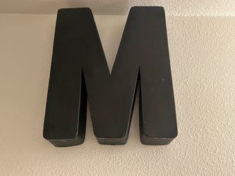 Black Decorative Letter M