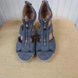 Denim Wedge 8