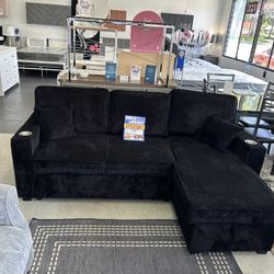 Reversible And Convertible Sofa Bed With Storage Chaice
