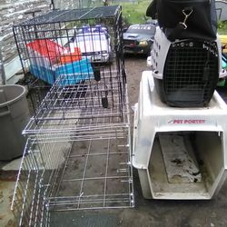 Dog crate lot