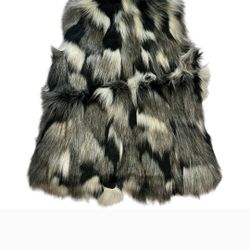 White House Black Market Faux Fur Vest