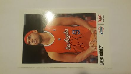 Signed clippers jared dudley 5x7