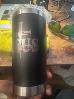 Laser Engraved Jesus Stainless Steel Tumbler
